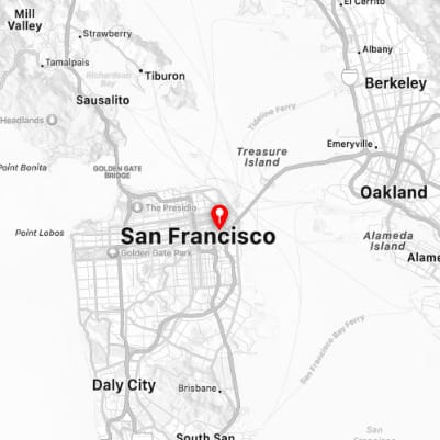 Map of California San Francisco